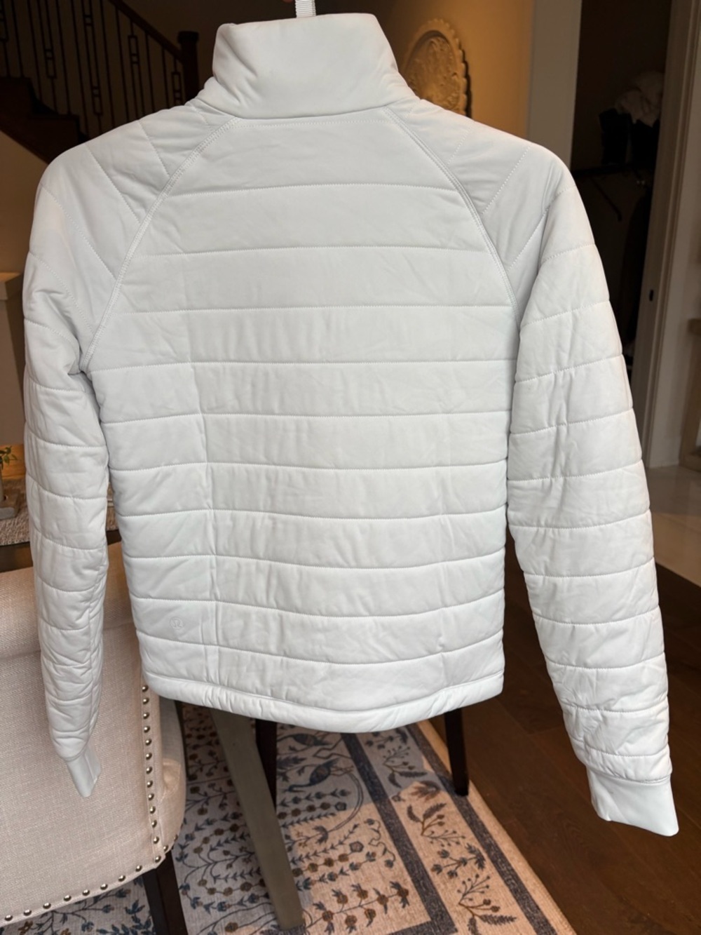 Lululemon Dynamic Movement Half-Zip in Vapor - Size 2 Quilted Puff Pullover - Picture 7 of 9